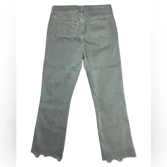 Joe’s Jeans High Rise Crop Jeans Green Size 30 The Slim Kick Ankle Trousers - Picture 2 of 9